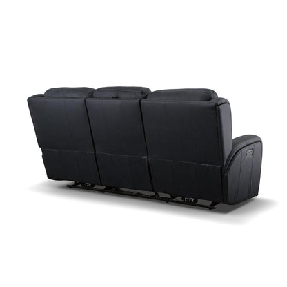 Canapé inclinable électrique en cuir Grant 87 avec appuie-têtes électriques par Flexsteel