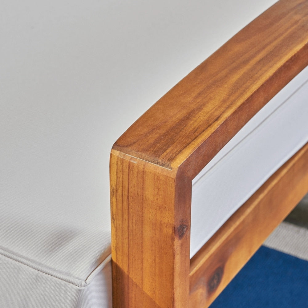 Ensemble de canapés d'extérieur sectionnels 6 pièces en bois d'acacia Grenada par Christopher Knight Home