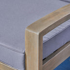 Ensemble de canapés d'extérieur sectionnels 6 pièces en bois d'acacia Grenada par Christopher Knight Home