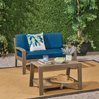 Ensemble de table basse et causeuse en acacia de Grenade par Christopher Knight Home