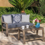 Ensemble de table basse et causeuse en acacia de Grenade par Christopher Knight Home