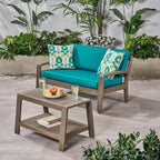 Ensemble de table basse et causeuse en acacia de Grenade par Christopher Knight Home
