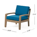 Ensemble de table basse et causeuse en acacia de Grenade par Christopher Knight Home