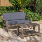 Ensemble de table basse et causeuse en acacia de Grenade par Christopher Knight Home
