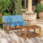Ensemble de table basse et causeuse en acacia de Grenade par Christopher Knight Home