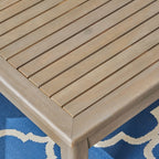 Ensemble de salon d'extérieur 7 places en bois d'acacia Grenada par Christopher Knight Home