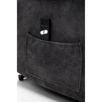 Fauteuil releveur électrique inclinable gris avec fonction massage et chauffage, tissu polyester résistant et télécommande pratique