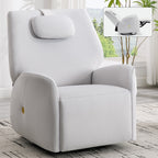 Fauteuil inclinable électrique gris pivotant à 270° et ports de chargement USB