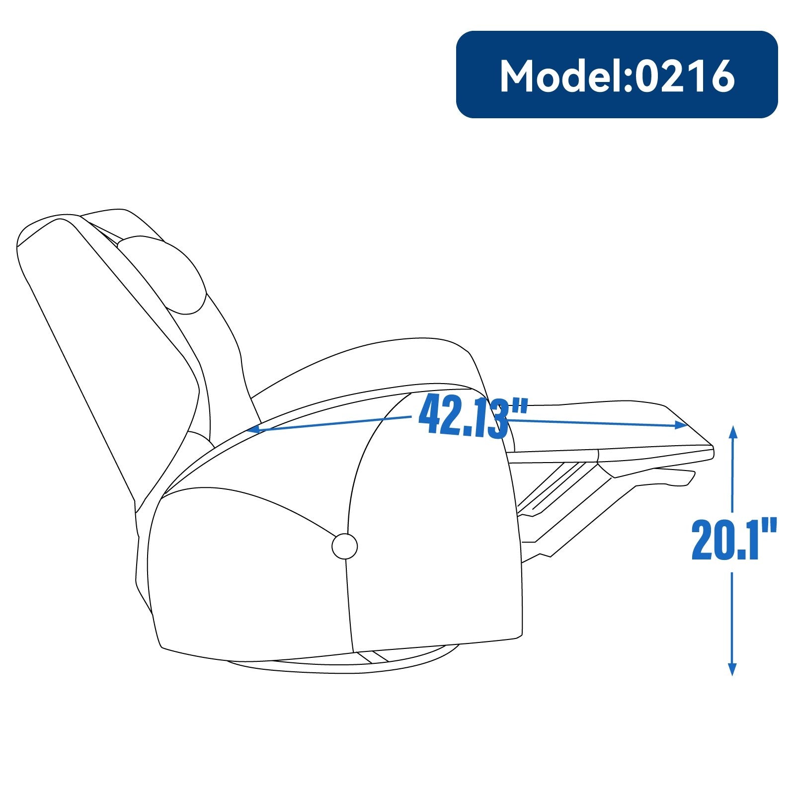 Fauteuil inclinable électrique gris pivotant à 270° et ports de chargement USB