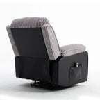 Fauteuil inclinable gris avec télécommande électrique, dossier et repose-pieds réglables pour un confort ultime dans le salon