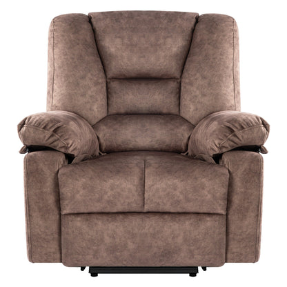 Fauteuil inclinable électrique gris pour senior avec massage et chauffage, capacité de 330 lb et inclinaison réglable jusqu'à 150 °