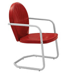 Ensemble de salle à manger d'extérieur 5 pièces en métal blanc Crosley Griffith - N/A