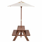 Banc de pique-nique d'extérieur pliable Gymax pour enfants, 4 places