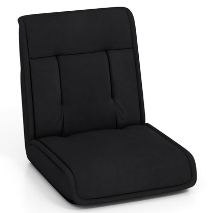 Chaise de sol pliante et convertible Gymax avec réglage réglable