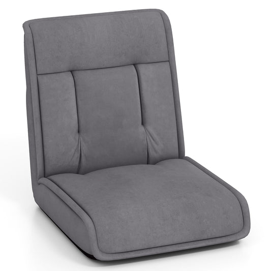 Chaise de sol pliante et convertible Gymax avec réglage réglable