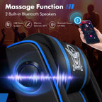 Fauteuil de massage inclinable Gymax en cuir synthétique