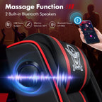 Fauteuil de massage inclinable Gymax en cuir synthétique