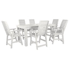 Ensemble de salle à manger d'extérieur 7 pièces HIGHWOOD - Table 42 x 84