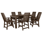 Ensemble de salle à manger d'extérieur 7 pièces HIGHWOOD - Table 42 x 84
