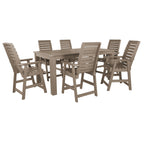 Ensemble de salle à manger d'extérieur 7 pièces HIGHWOOD - Table 42 x 84