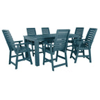 Ensemble de salle à manger d'extérieur 7 pièces HIGHWOOD - Table 42 x 84