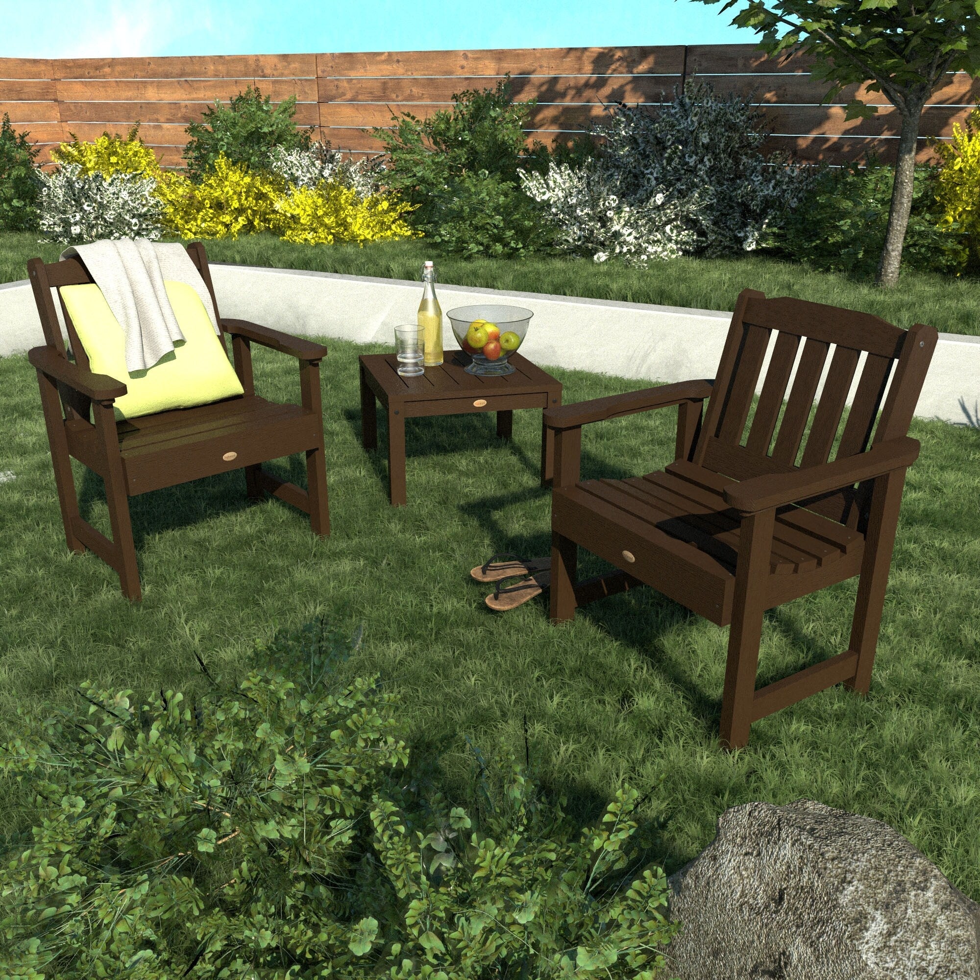 Ensemble de conversation avec chaises de jardin HIGHWOOD Lehigh