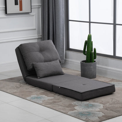 Fauteuil convertible et pliable rembourré HOMCOM, canapé-lit de sol