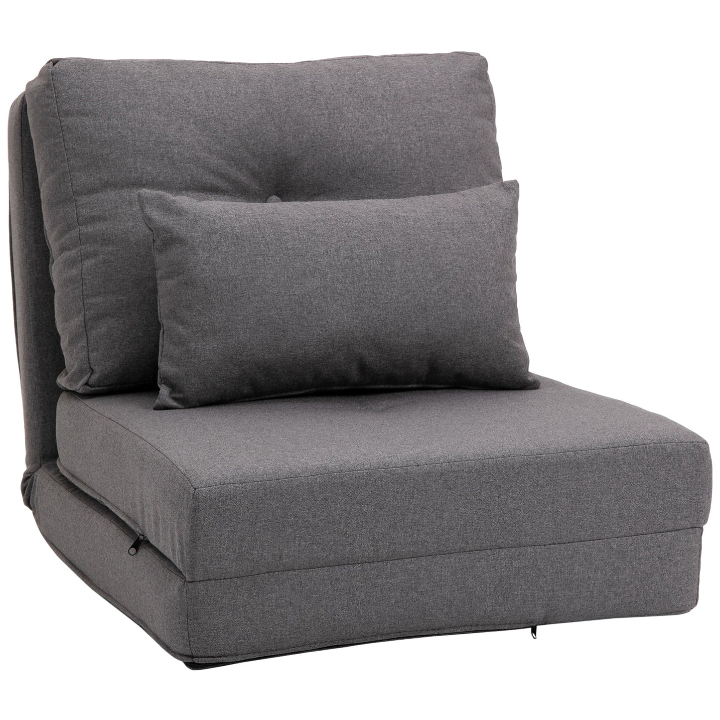 Fauteuil convertible et pliable rembourré HOMCOM, canapé-lit de sol