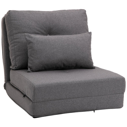 Fauteuil convertible et pliable rembourré HOMCOM, canapé-lit de sol