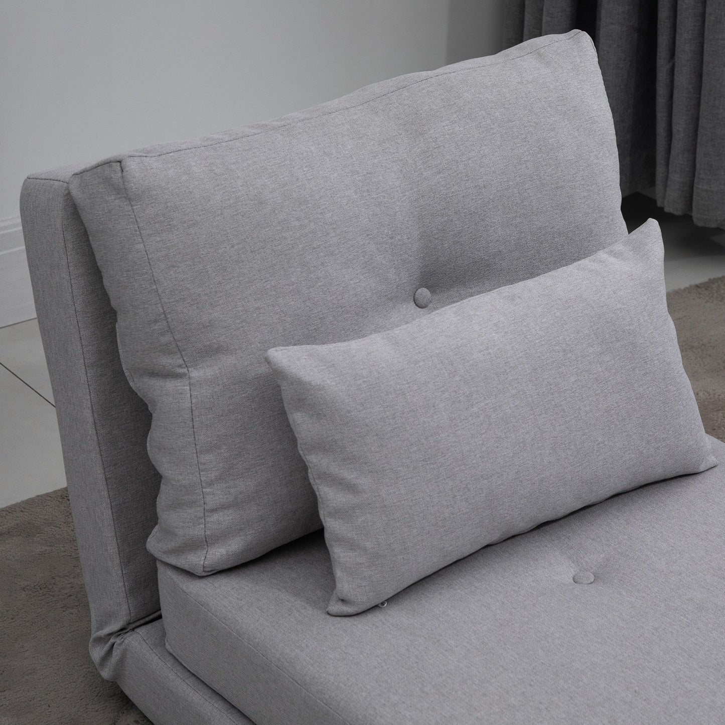 Fauteuil convertible et pliable rembourré HOMCOM, canapé-lit de sol