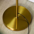 Lampadaire moderne HOMCOM à 3 lampes pour salon, lampadaire arbre pour chambre avec abat-jour globe, base en acier, doré