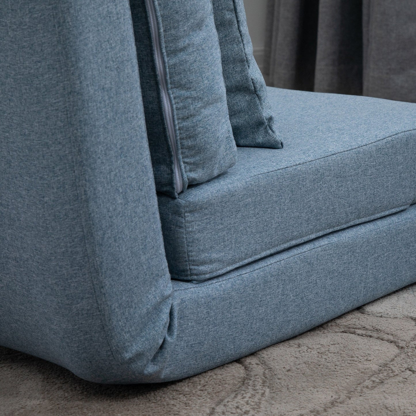 Fauteuil convertible et pliable rembourré HOMCOM, canapé-lit de sol