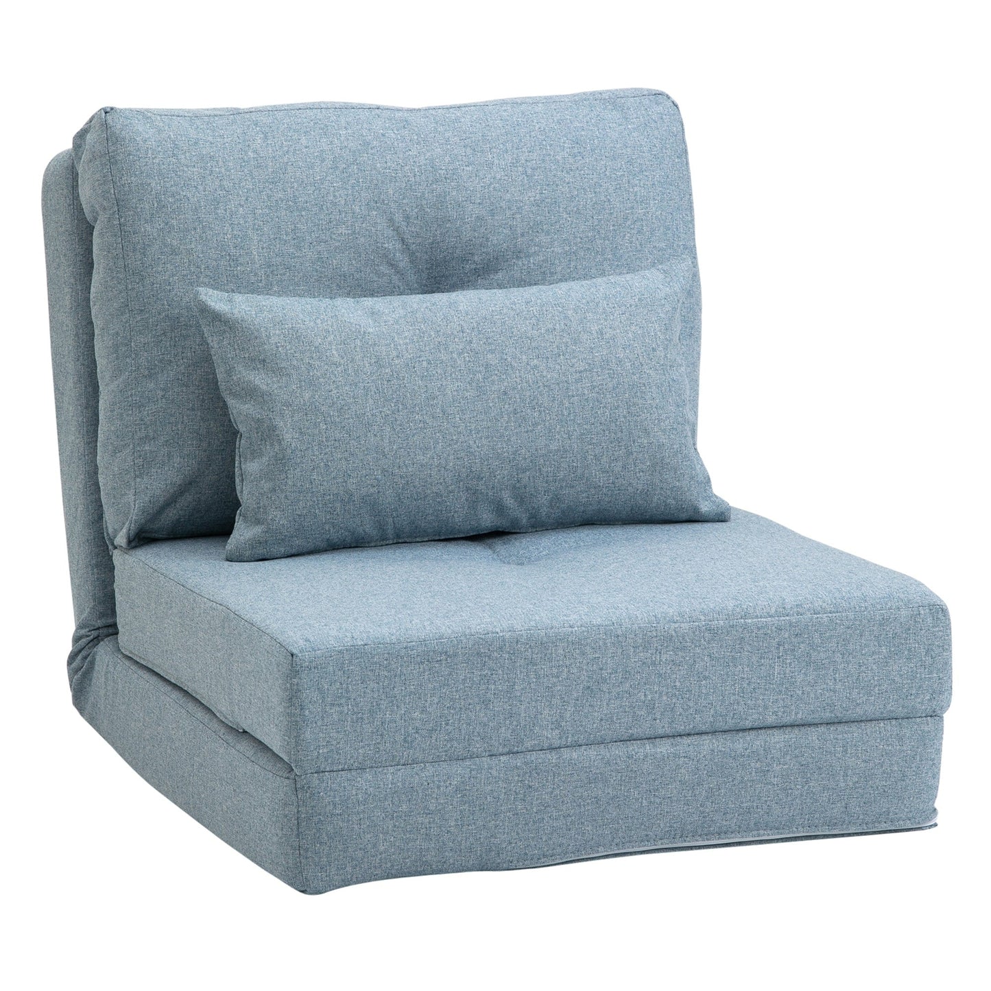 Fauteuil convertible et pliable rembourré HOMCOM, canapé-lit de sol
