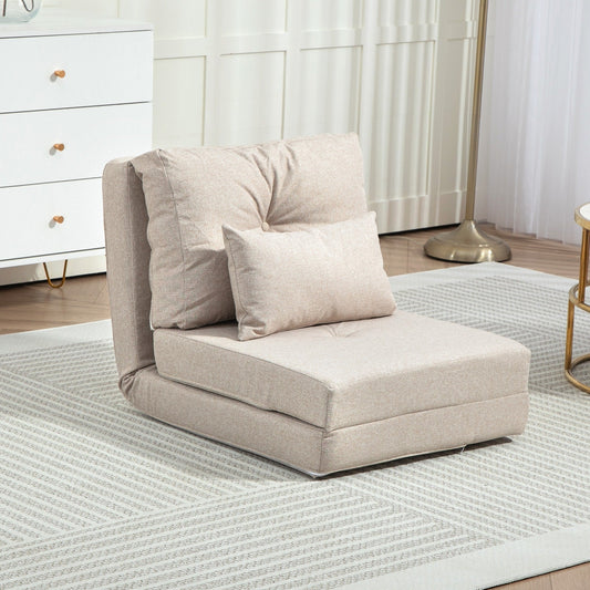 Fauteuil convertible et pliable rembourré HOMCOM, canapé-lit de sol