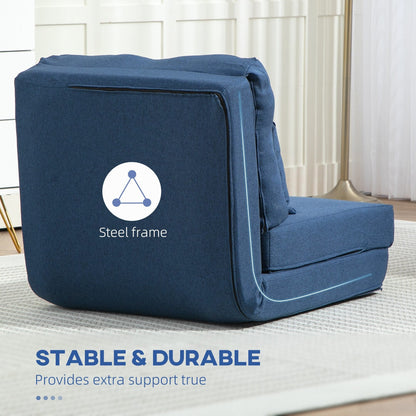 Fauteuil convertible et pliable rembourré HOMCOM, canapé-lit de sol