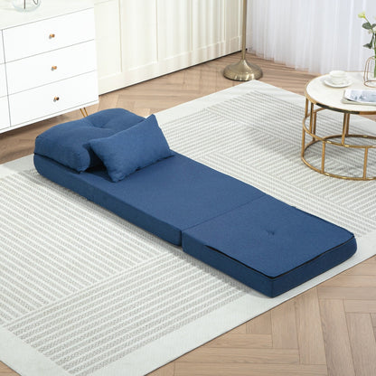 Fauteuil convertible et pliable rembourré HOMCOM, canapé-lit de sol