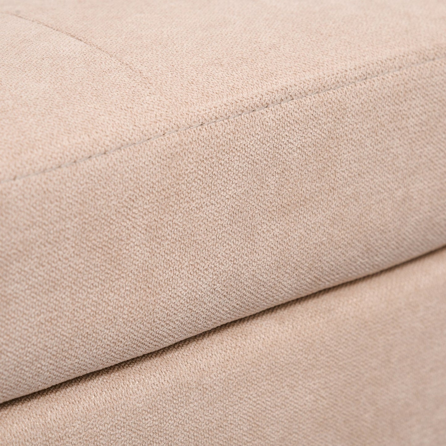 Canapé-lit moderne en tissu capitonné avec rangement HOMCOM