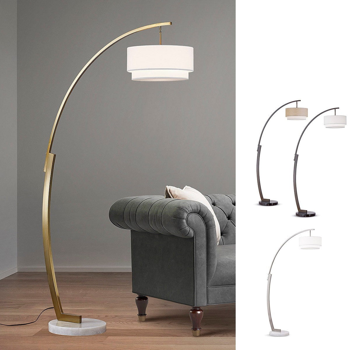 Lampadaire en métal HOMEGLAM ARC 81H