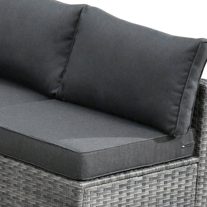 Ensemble de canapés sectionnels en osier HOOOWOOO Patio 5 pièces avec table basse