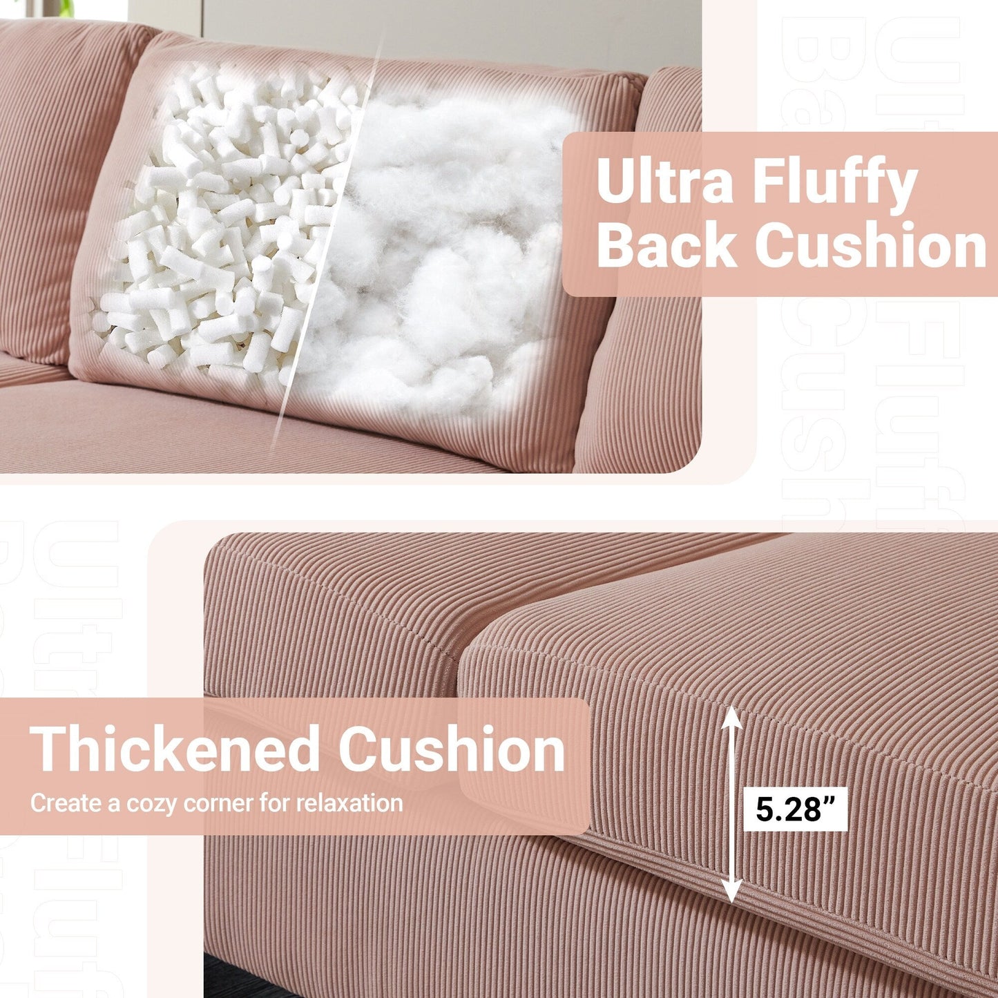 Canapé convertible moderne en polyester avec pieds en métal pour salon