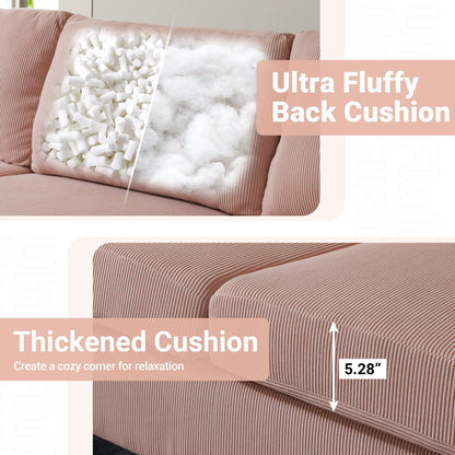 Canapé convertible moderne en polyester avec pieds en métal pour salon