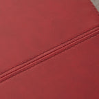 Pouf de rangement rectangulaire rembourré en similicuir (50,3 x 17,50 x 18 po)