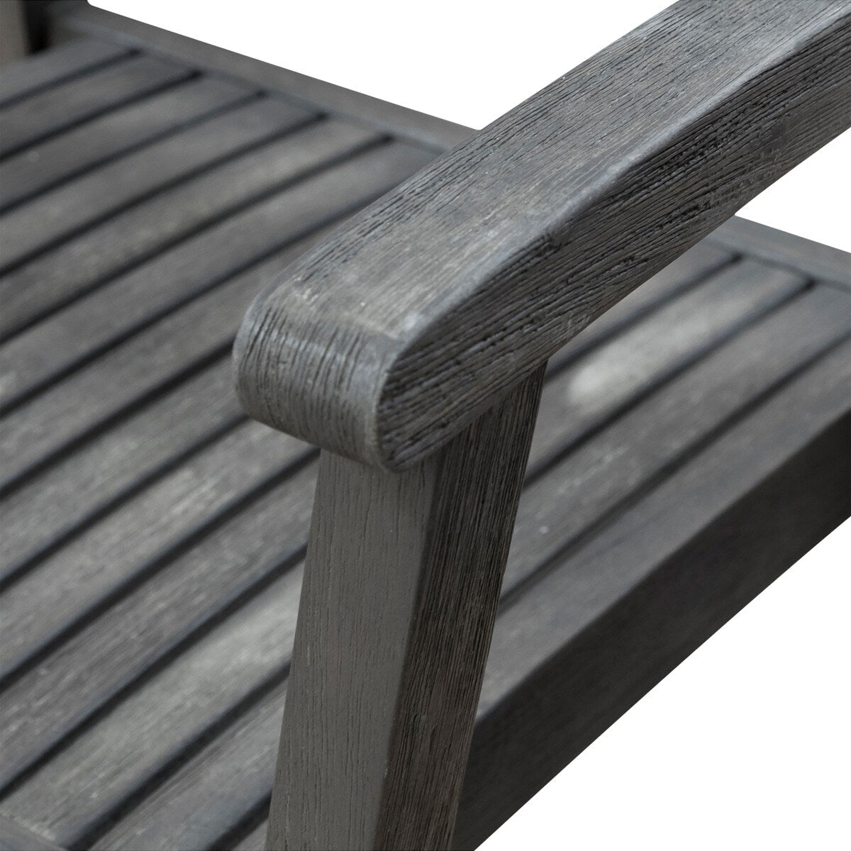 Ensemble table et chaises empilables Hakan Wood Patio avec pieds incurvés