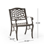 Ensemble de salle à manger en aluminium Hallandale Sarasota par Christopher Knight Home
