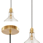 Suspension en verre en forme de cloche auburn INK+IVY