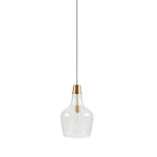 Suspension en verre en forme de cloche auburn INK+IVY