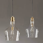 Suspension en verre en forme de cloche auburn INK+IVY