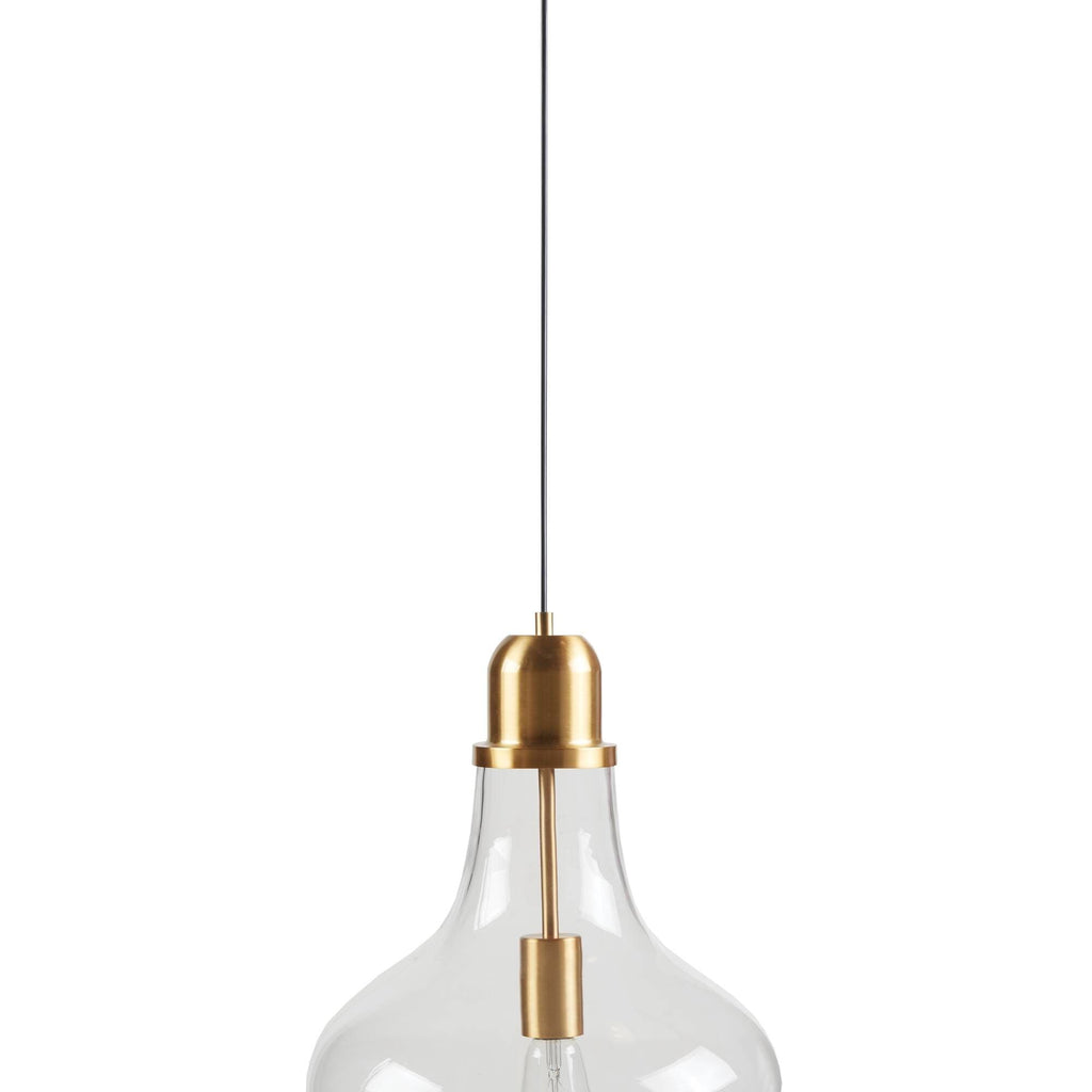 Suspension en verre en forme de cloche auburn INK+IVY
