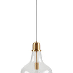 Suspension en verre en forme de cloche auburn INK+IVY