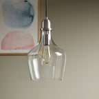 Suspension en verre en forme de cloche auburn INK+IVY